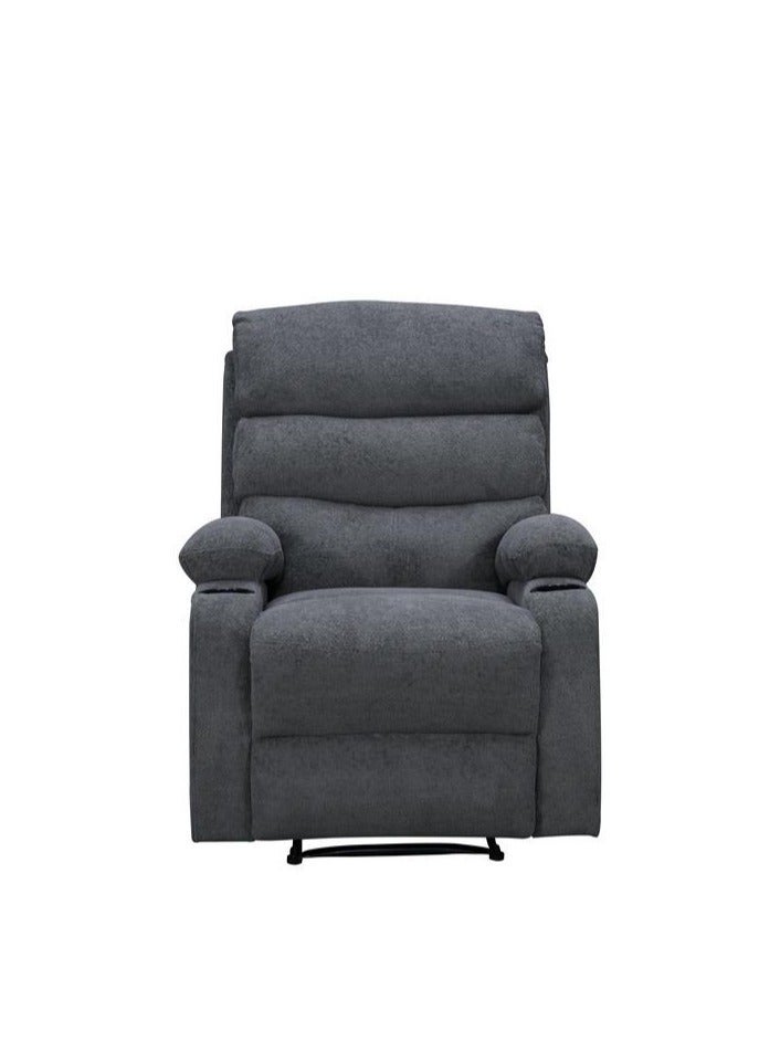 NZONE STORE Comfortable recliner chair with footrest Grey- comfortable and convenient - Image 2