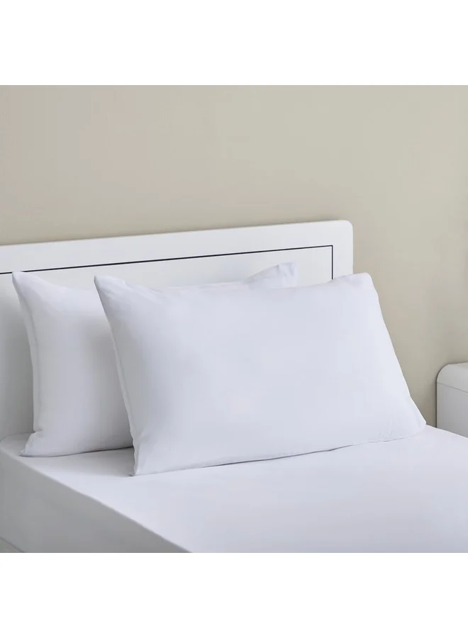 Home Box Axis 2-Piece Solid Pillow Case Set 45 x 70 cm