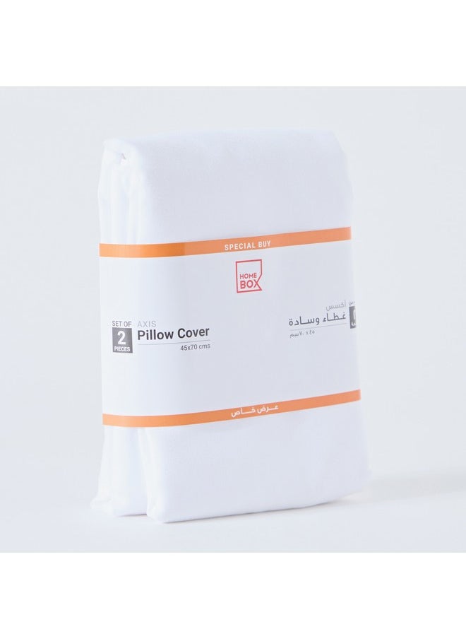Axis 2-Piece Solid Pillow Case Set 45 x 70 cm