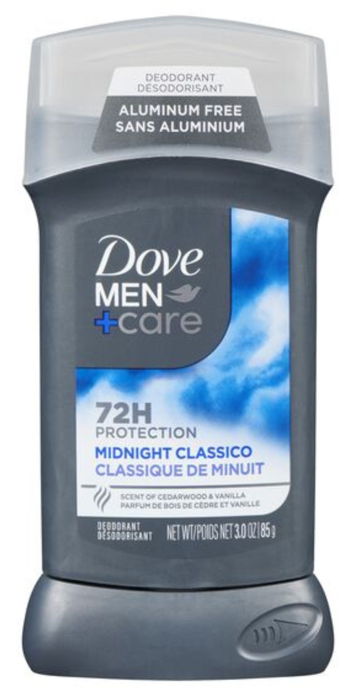 Dove Men+Care Deodorant Stick For Men, Midnight Classico, Aluminum Free 72-Hour Odor Protection Mens Deodorant With Essential Oils & 1/4 Moisturizing Cream 85g