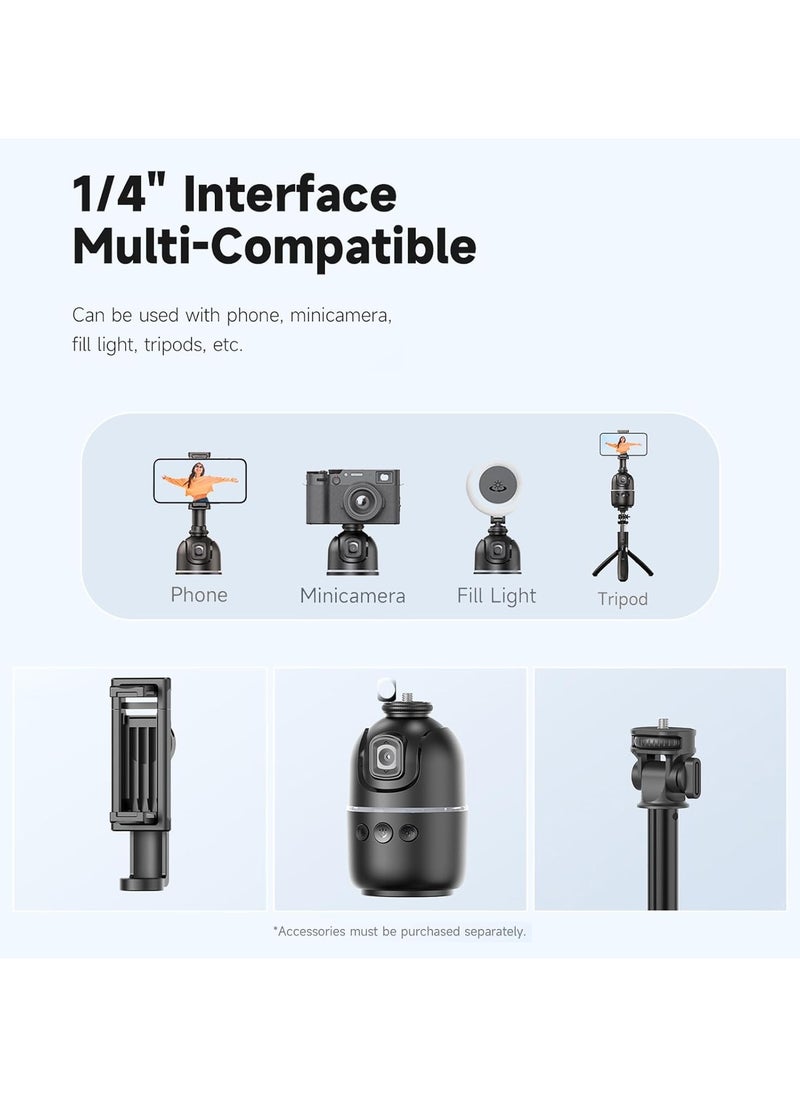 Generic P03 Auto Face Tracking Selfie Stick Tripod With 360° Rotation for Quick Release Vlog Live Streaming and Video Recording  - Image 5