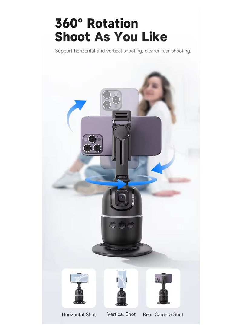 P03 Auto Face Tracking Selfie Stick Tripod With 360° Rotation for Quick Release Vlog Live Streaming and Video Recording