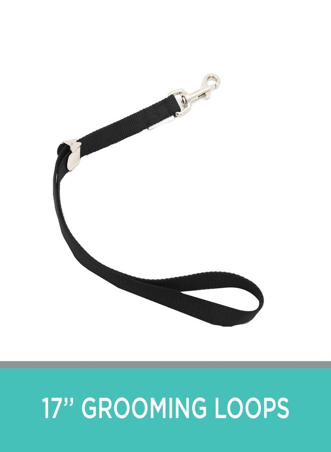 GROOMER ESSENTIALS Small 17" Grooming Loops - Black - Image 5