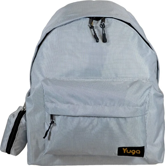 Yuga Canvas Backpack White Striped