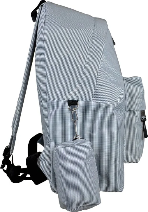 Yuga Canvas Backpack White Striped
