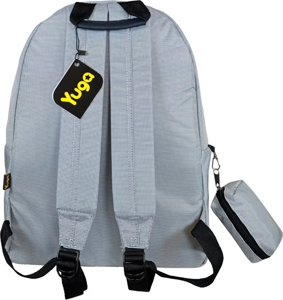 Yuga Canvas Backpack White Striped