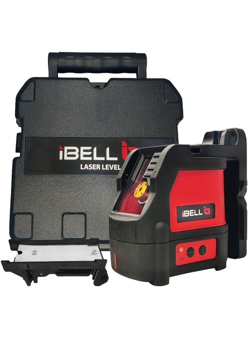 iBELL Professional Laser Level, 1V1H Line Laser, 30m Working Distance, 532nm Green Laser, Electronic Sensor Leveling System, 3AA Battery Powered, 8 Hours Continuous Use - Image 1