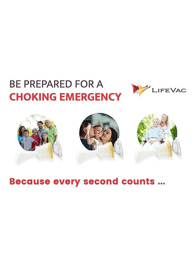 LifeVac - LifeVac Yellow Travel Kit - Choking Rescue Device, Portable Suction Rescue Device First Aid Kit for Kids and Adults, Portable Airway Suction Device for Children and Adults - Image 1