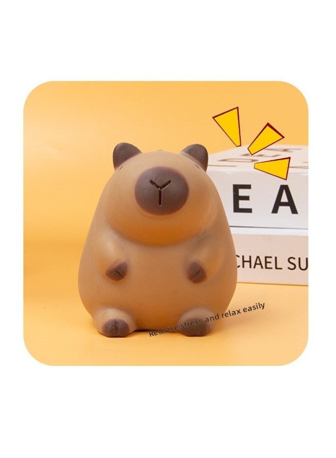 【3PCS，Only Three】Bead Squishy - Super Soft Slime Mud Squishy Toy - Plush brown capibala - Fluid Decompression Putty, Sensory Play Mud, Stress Relief Kneading Toy, Kids Handmade Craft, Funny Squeeze Fidget - Image 4