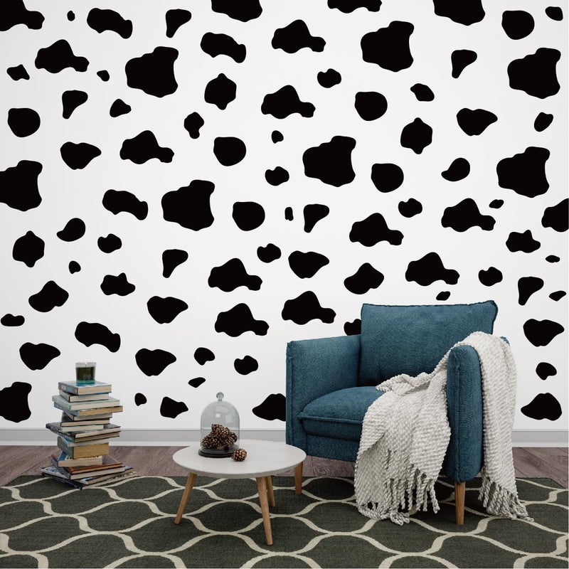 AOWDIAO 280 Pieces Cow Print Stickers Peel and Stick Vinyl Decals for Wall, Car, Laptop, Water Bottle & Home Decor - Image 3