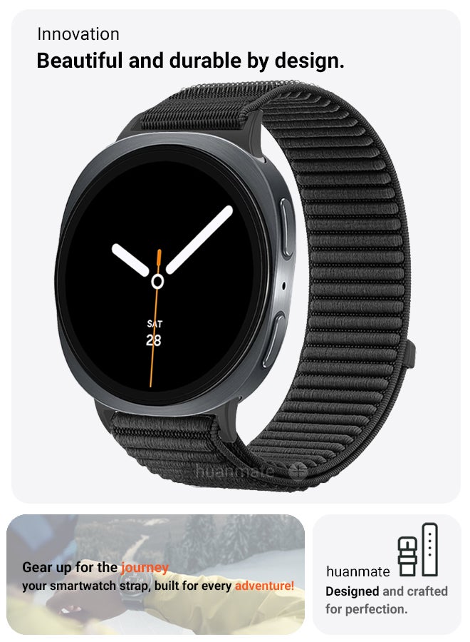 huanmate Samsung Galaxy Watch 8 44mm Premium Replacement Strap - High Quality, Lightweight, Stylish & Durable - Easy Installation - Replacement Strap for Samsung Galaxy Watch 8 44mm  - Image 2