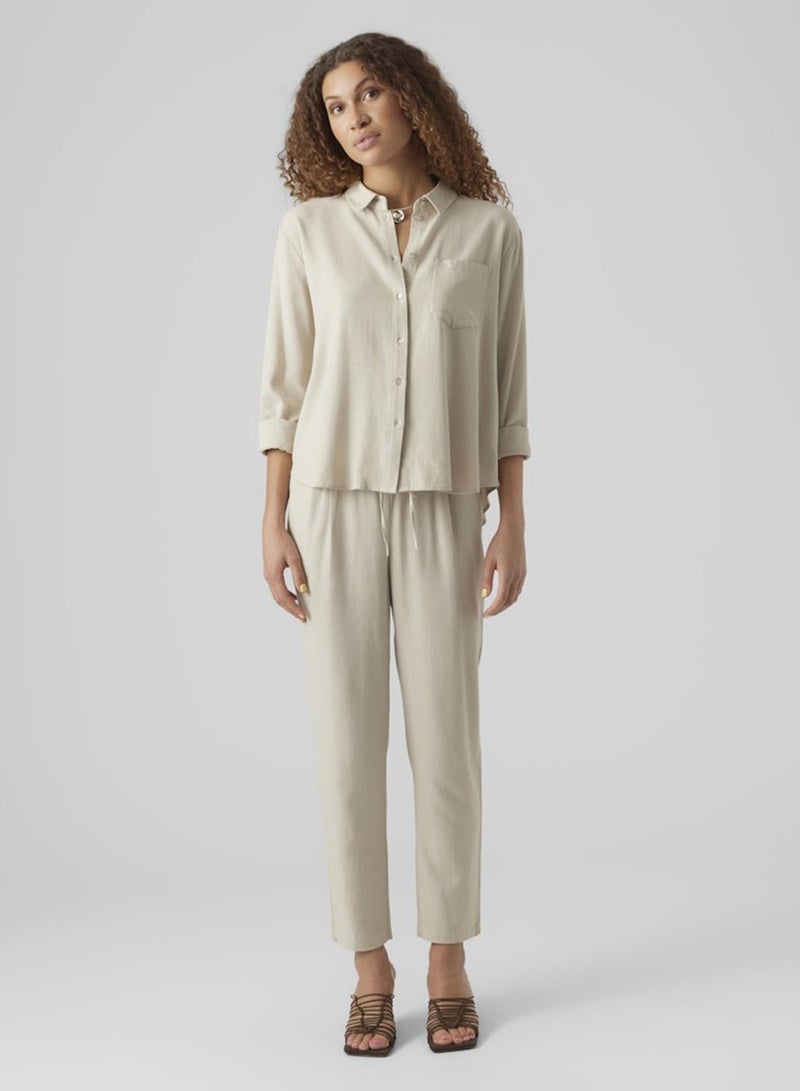 VERO MODA Mid Waist Trousers - Image 5