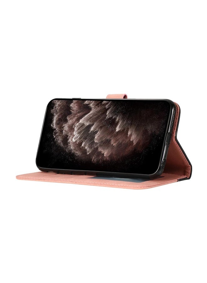 For Sony Xperia L1 Dual-color Stitching Leather Phone Case(Black Rose Gold)