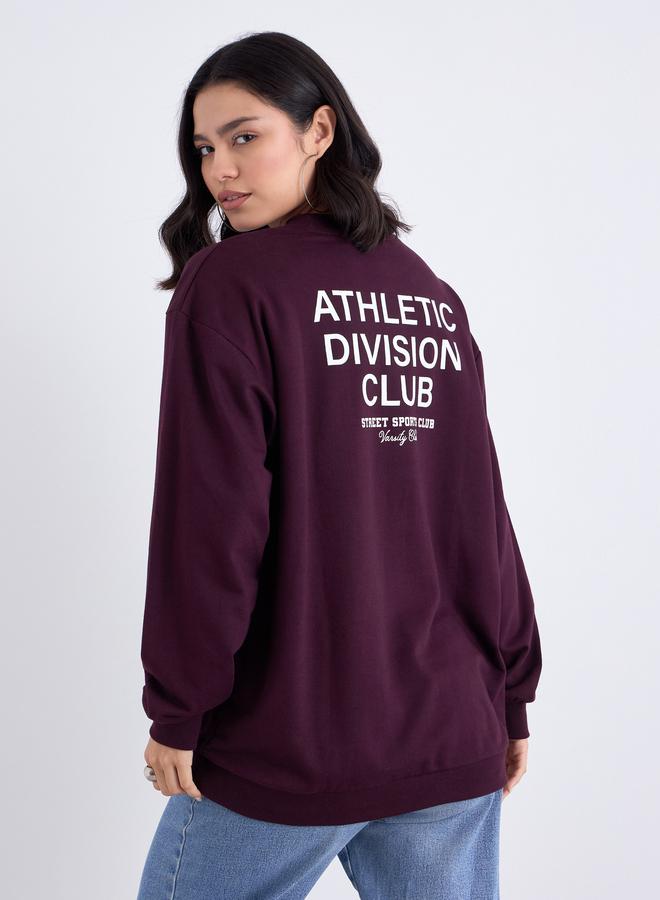 Styli Women Slogan Print Regular Fit Sweatshirt - Image 5