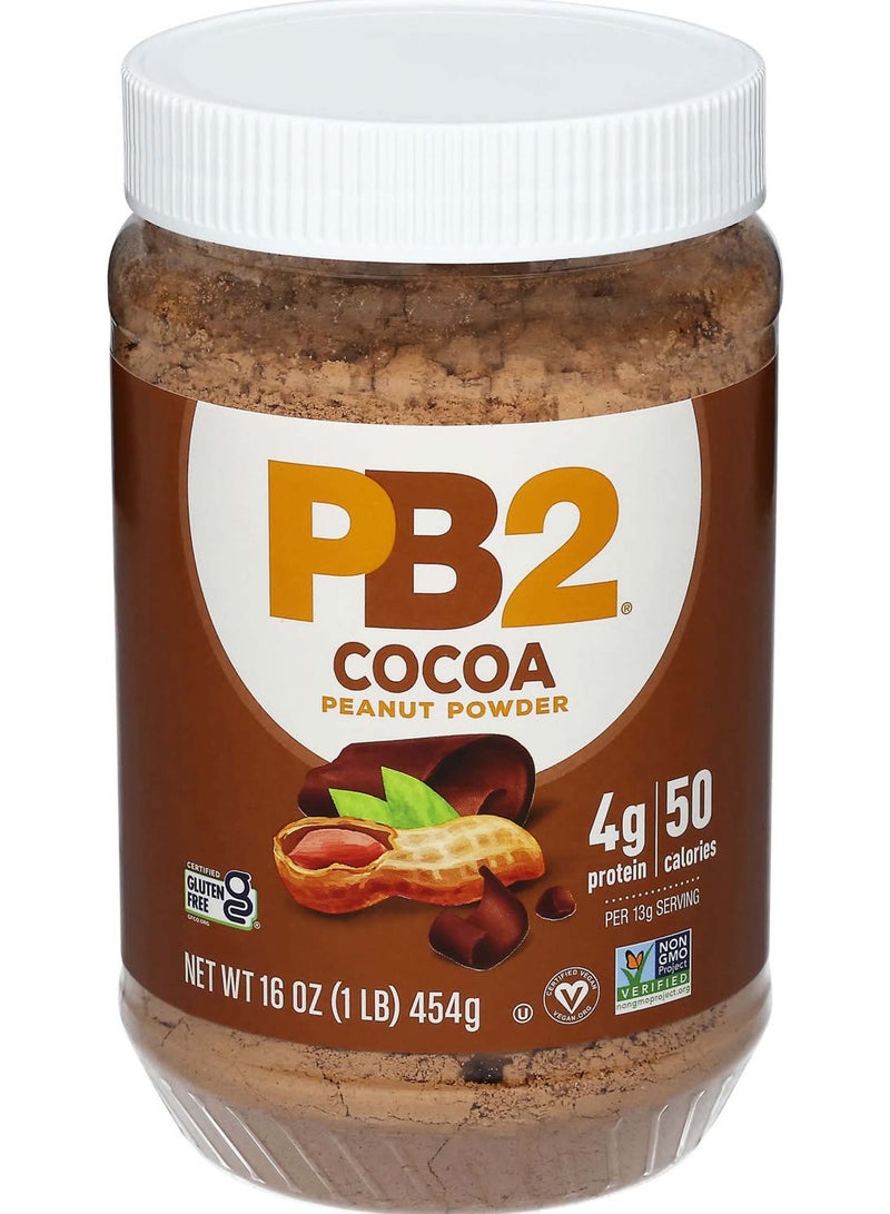 PB2 مسحوق زبدة الفول السوداني مع الكاكاو ، 16 أونصة (454 جم) - Image 1