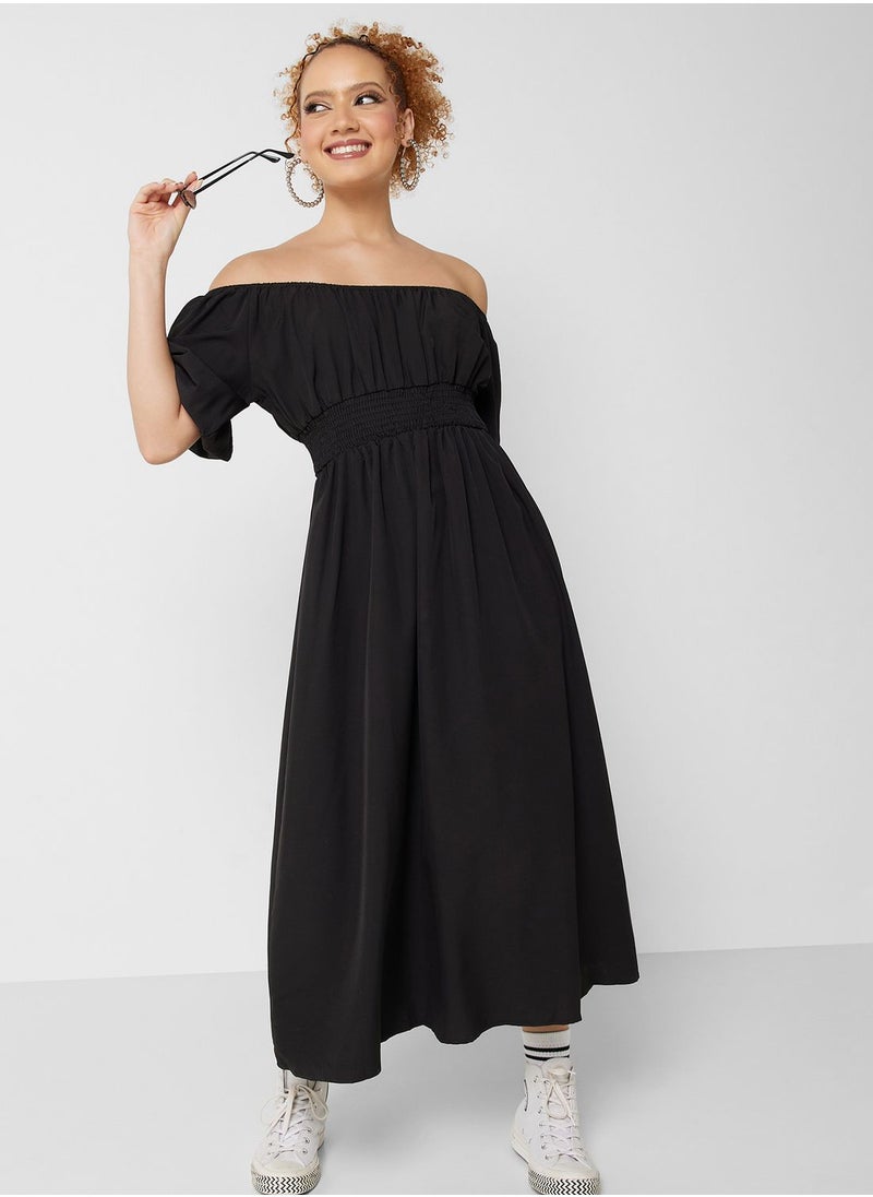 Ginger - Urban Minx Puff Sleeve Tiered Dress - Image 1