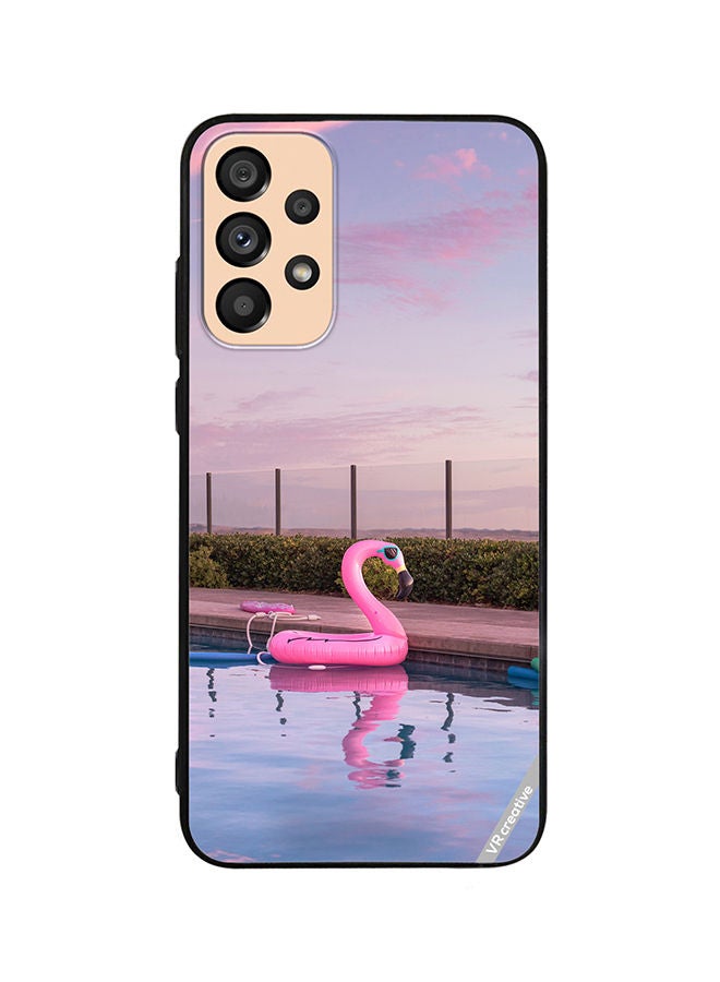 VR CREATIVE Protective Case Cover For Samsung Galaxy A72 Flamingo Tube Design Multicolour - Image 1