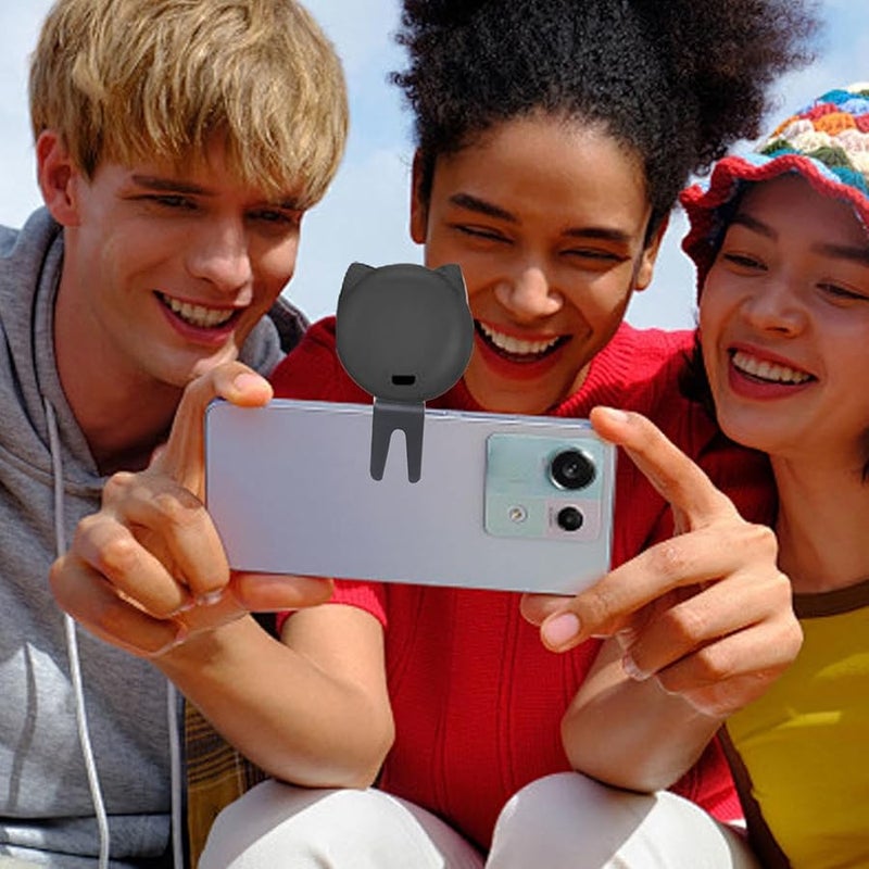 Black Cat Ear Selfie Light USB Rechargeable Adjustable Brightness for Phone Photos Makeup - Image 3