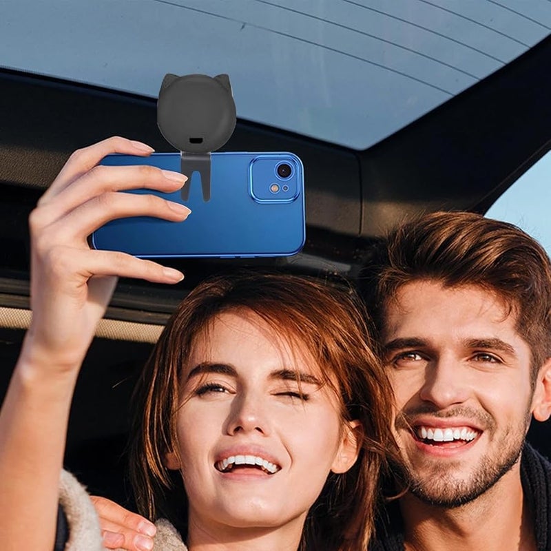 Black Cat Ear Selfie Light USB Rechargeable Adjustable Brightness for Phone Photos Makeup - Image 4