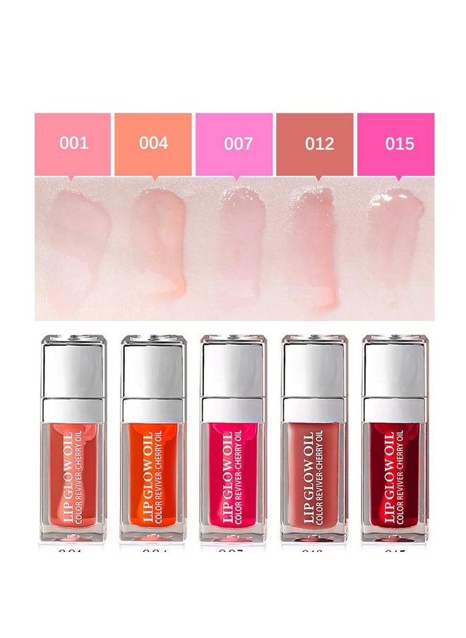 Aaiffey - Hydrating Plumping Lip Glow Oil Moisturizing Lip Tint Transparent Oil Lip Care Nonsticky Glossy Lip Glow Fresh Texture Primer Lip Balm (Rosewood) - Image 1
