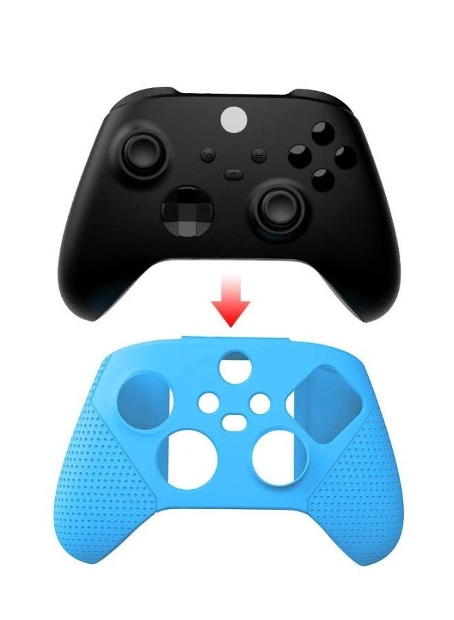 Silicone Case for Xbox Series S/X, Protective Case for Xbox Series S/X with Thumb Grips, Controller Shell for Xbox Series S/X Blue  - Image 1