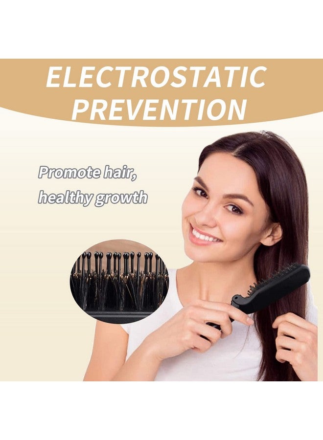YAFIYGI Travel Folding Hair Brush Compact Size Comb For Purse Gym Trip Swimming Foldable Hairbrush For Women Girls Men Professional Detangler Brush - Image 4