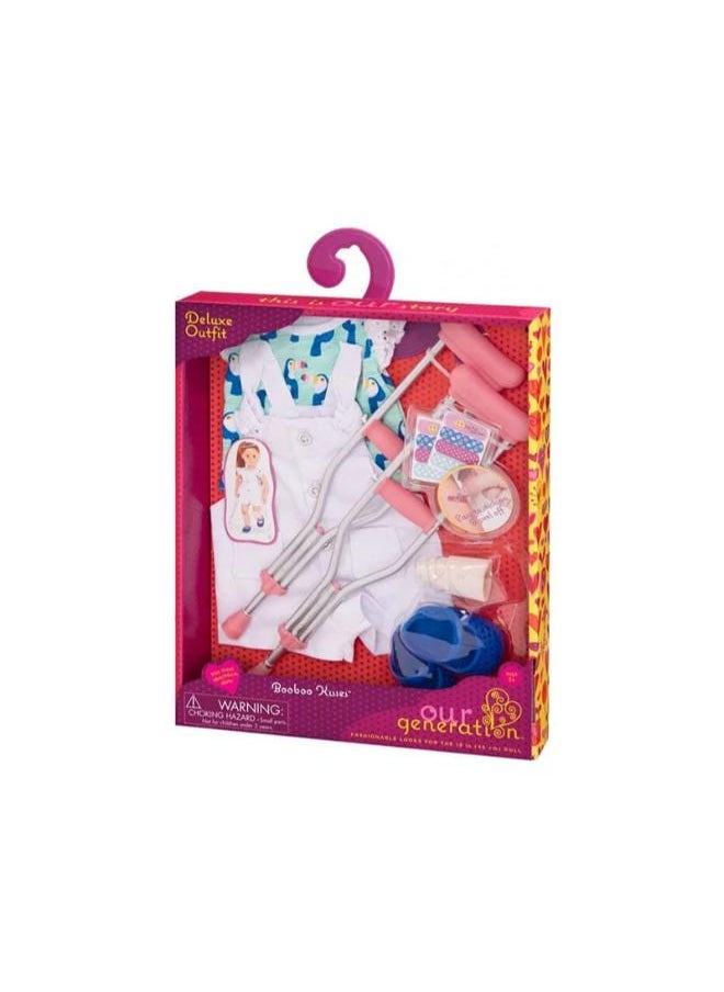 Our Generation DELUXE DOLL OUTFIT & CRUTCHES  - Image 1