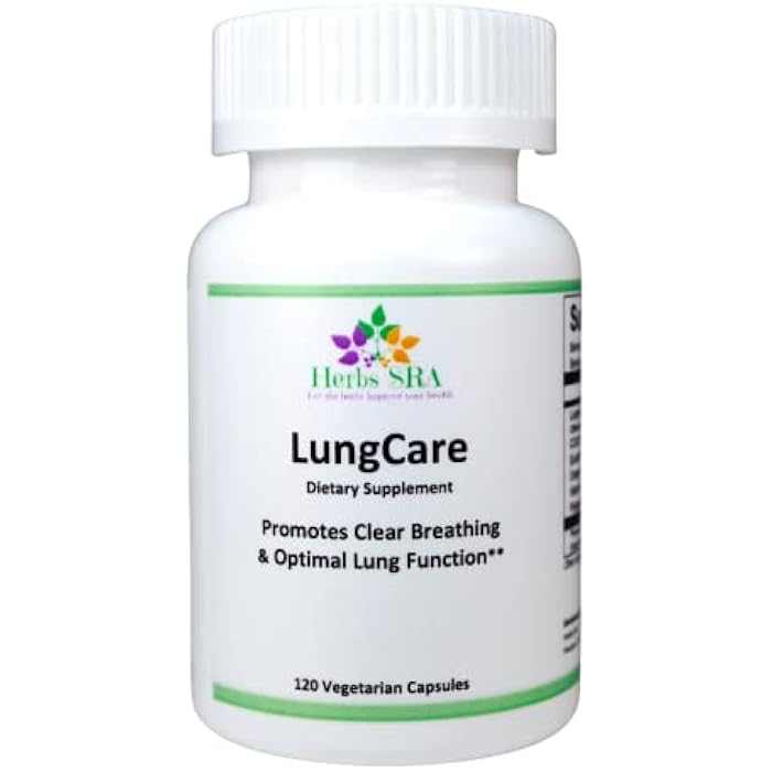 Herbs SRA Lung Cleanse & Detox Formula. Supports Lungs & Respiratory Health, Helps Clear Mucus Congestion Naturally. 120 Vegetarian Capsules - Image 1