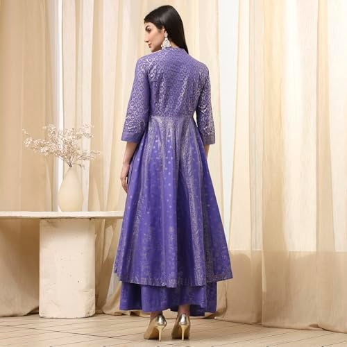 Biba Women Lavender Cotton Dress_42 - Image 2