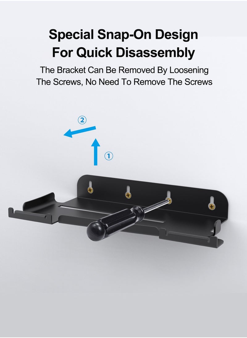 PGTECH - Wall-mounted Display Stand for PS5 Slim, Wall-mounted Console and Controller Storage Holder - Image 1