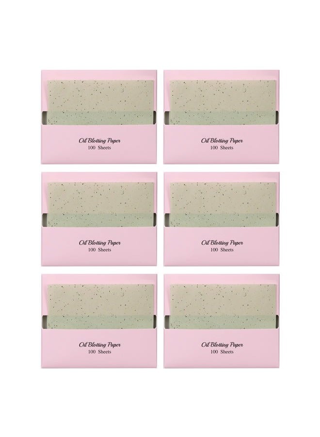 VARUZA [400 Counts + Mirror Case] Green Tea Natural Oil Blotting Sheets for Face with Mirror Case and Refills - Image 1