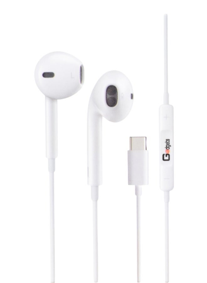جادجتس كونيكشن سماعة أذن سلكية (Non-Slip) بمنفذ Type-C من Gadgets Connection - Image 1
