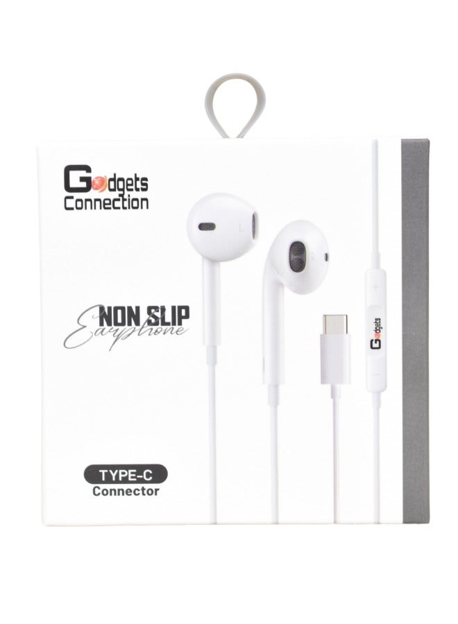 جادجتس كونيكشن سماعة أذن سلكية (Non-Slip) بمنفذ Type-C من Gadgets Connection - Image 4
