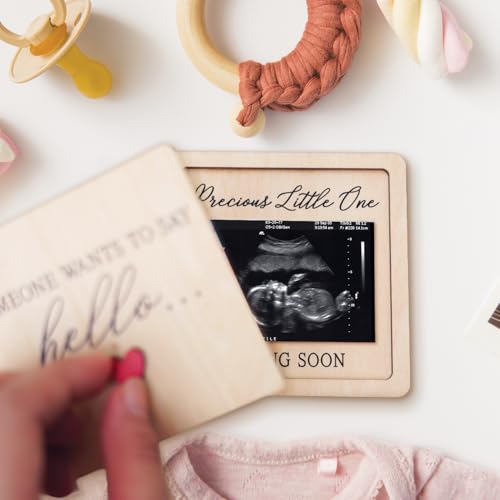 Hangwoous Pregnancy Announcement For Grandma, Grandparents - Ultrasound Picture Frame Surprise Box - Baby Announcement Sign - Baby Coming Soon Announcement - Pregnancy Reveal to Husband, Friends, Auntie, Uncle - Image 3