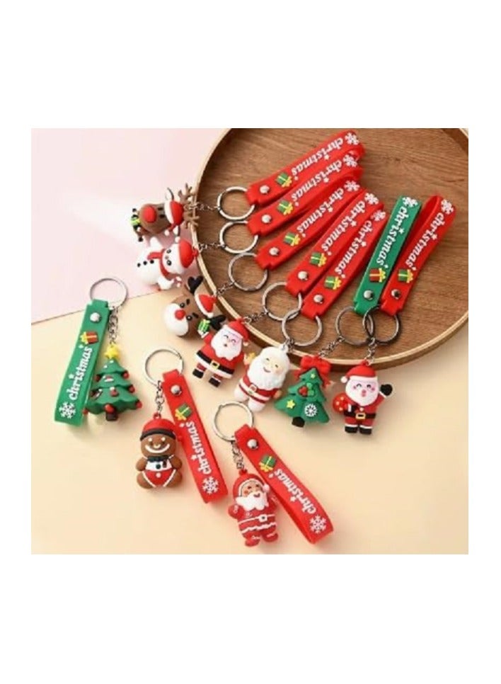 سلسلة مفاتيح - سلسلة مفاتيح عيد الميلاد، هدايا عيد الميلاد للاطفال، سلسلة مفاتيح سانتا، عناصر زينة عيد الميلاد، سلسلة مفاتيح للفتيات، هدايا العودة للاطفال عدد 3 - Image 2
