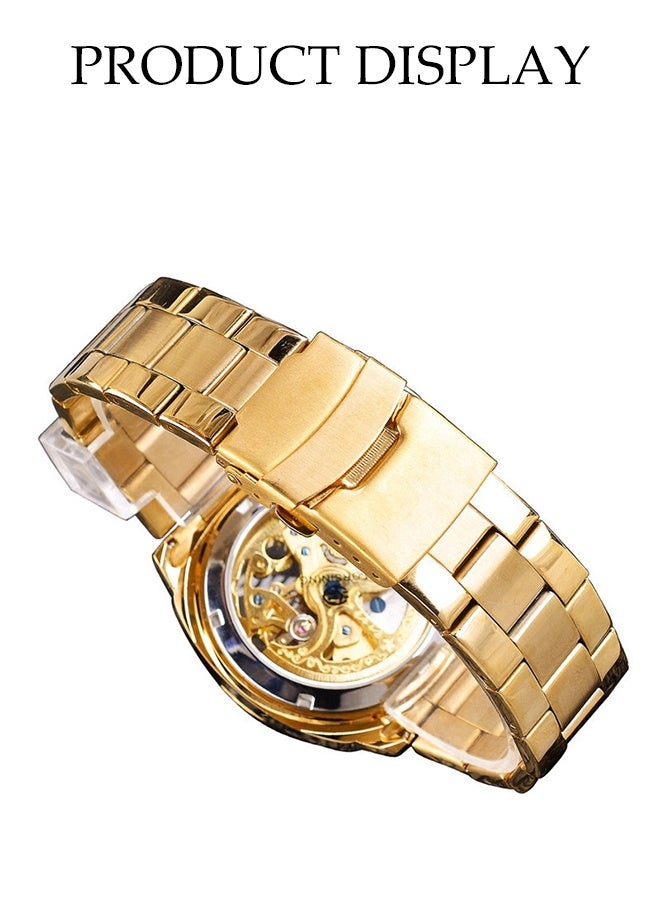 DUNISO Automatic Watch for Men，Luxury Automatic Machenical Watch,Stainless Steel Mechanical Wrist Watch,Daily Life Waterproof Design,Night Light Design，Suitable for Daily Business Meetings and Gatherings - Image 5