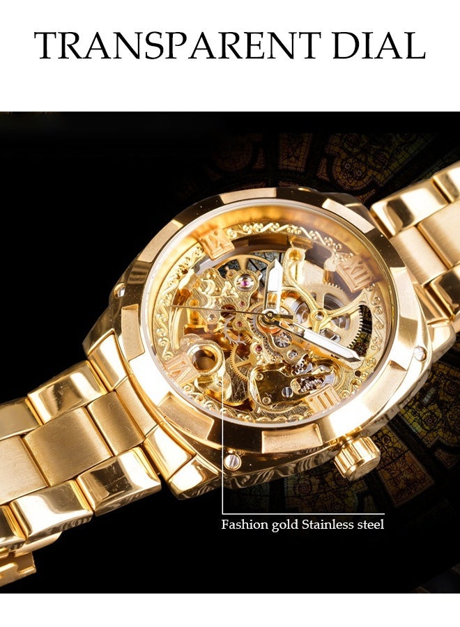 DUNISO Automatic Watch for Men，Luxury Automatic Machenical Watch,Stainless Steel Mechanical Wrist Watch,Daily Life Waterproof Design,Night Light Design，Suitable for Daily Business Meetings and Gatherings - Image 2