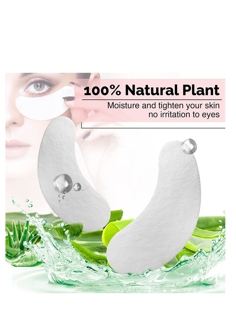 GreenLife 100 Pairs GreenLife Natural Hydrogel Eye Gel Pads - Collagen and Aloe Vera Patches for Under Eyes - Eyelash Extension Kit  - Image 2