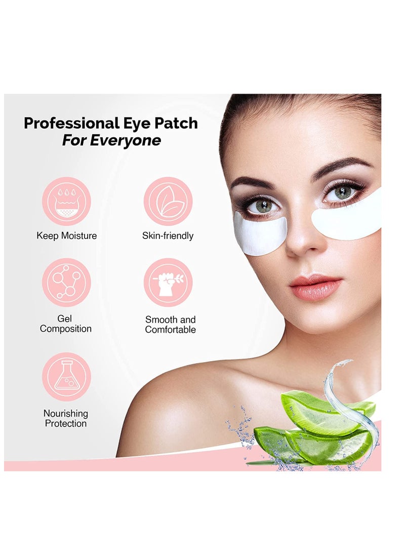 GreenLife 100 Pairs GreenLife Natural Hydrogel Eye Gel Pads - Collagen and Aloe Vera Patches for Under Eyes - Eyelash Extension Kit  - Image 3