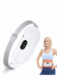 Excefore Portable Cordless Heating Pad, Electric Waist Belt Device, Fast Pad with 3 Heat Levels and 4 Massage Modes, Back or Belly for Women Girl(White)  - Image 1