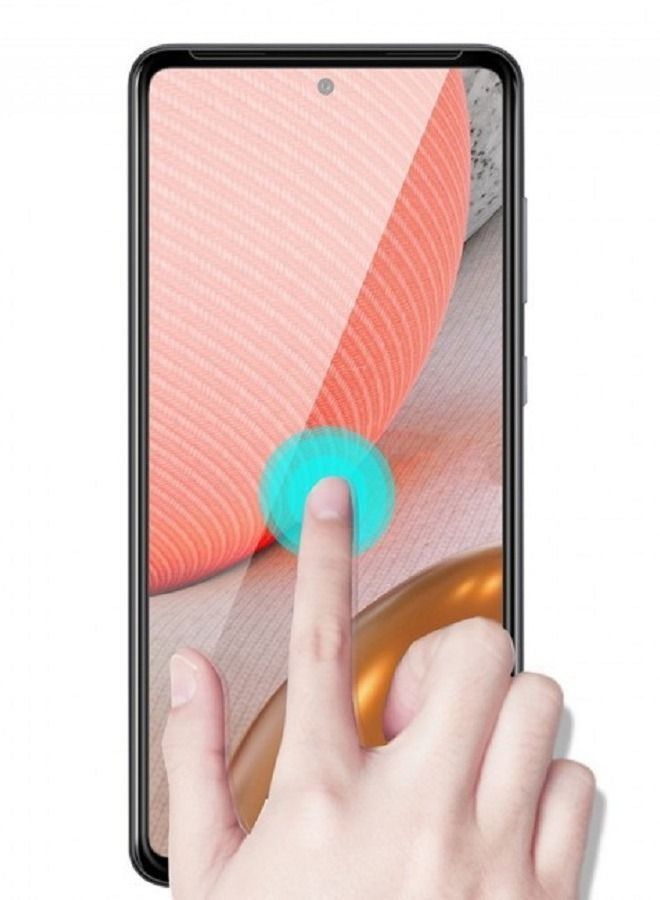 عبوتين لهاتف Samsung Galaxy A72 4G / 5G واقي شاشة شفاف 9H زجاج مقوى تغطية كاملة 6.7 بوصة - Image 2