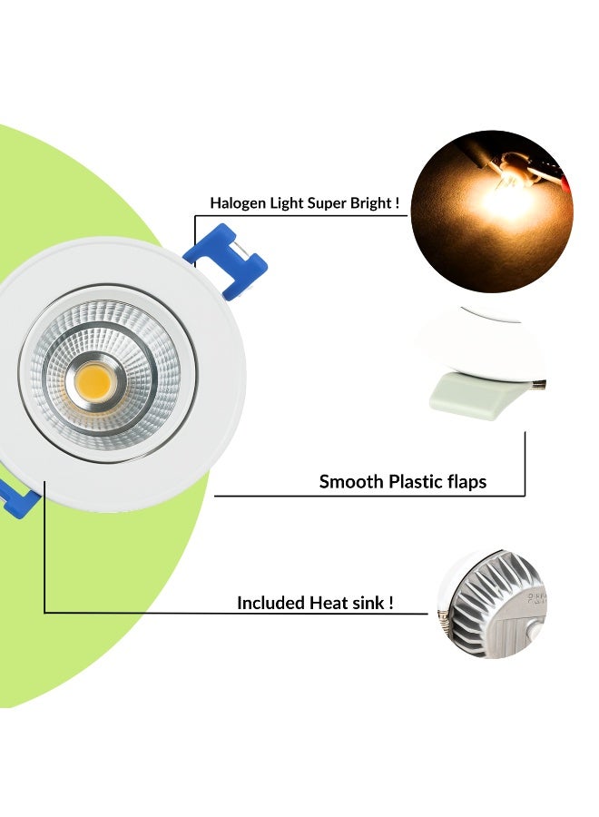 alfriday AL FRIDAY COB LED Downlight | 7 W | 500 lm | Epistar | 70 mm Cut‑Out | White Trim | 3000 K / 4000 K / 6500 K Options - Image 2