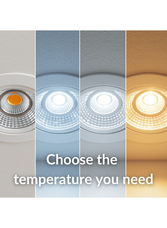 alfriday AL FRIDAY COB LED Downlight | 7 W | 500 lm | Epistar | 70 mm Cut‑Out | White Trim | 3000 K / 4000 K / 6500 K Options - Image 3