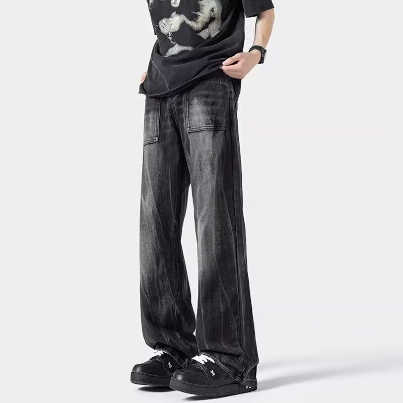 Unisex Classic Denim Jeans Loose Fit Daily Outdoor Wear - Image 3