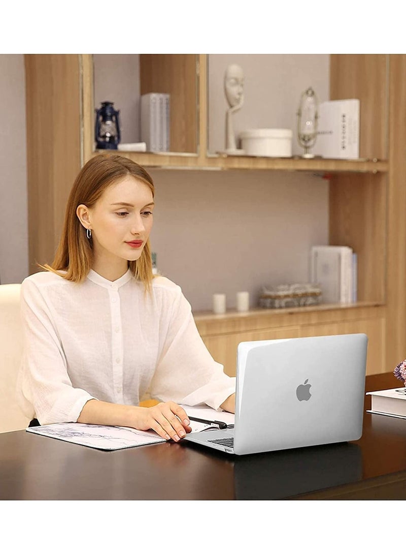 Compatible with MacBook New Air 13-Inch 2019 2018 Release A1932 Retina Display Touch ID Hard Shell Case and Keyboard Cover Crystal Clear - Image 4