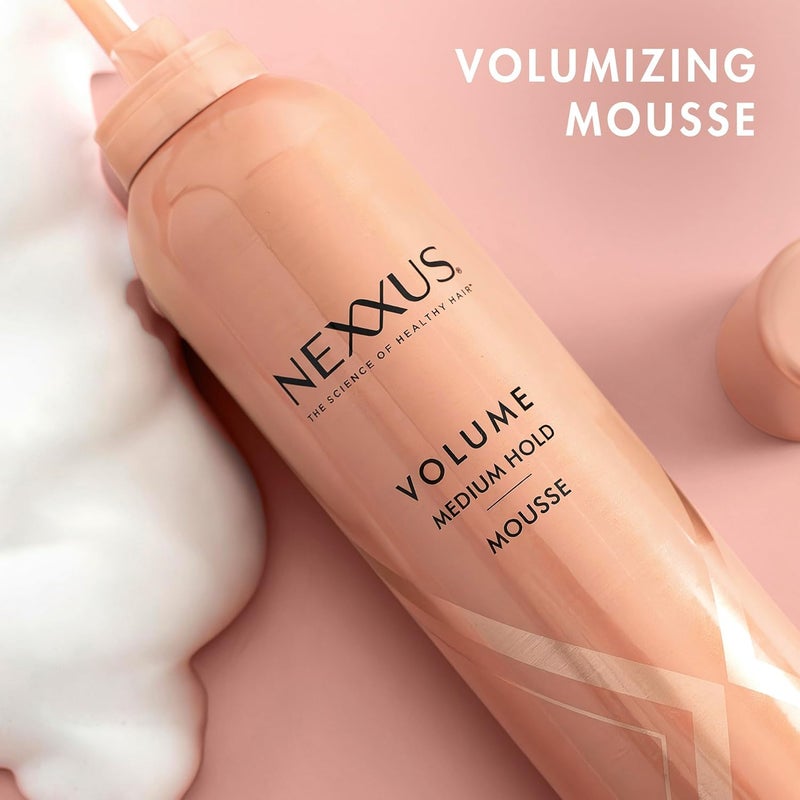 Nexxus Travel Mousse, Volume Medium Hold 4-Pack â€“ 72-Hour Anti-Humidity Shield, 48-Hour Frizz Control, Rose Fragrance, 2 Oz Ea - Image 3