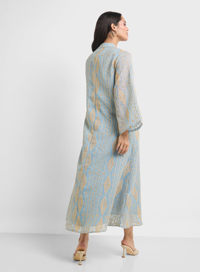 Khizana Embroidered Jalabiya  - Image 2