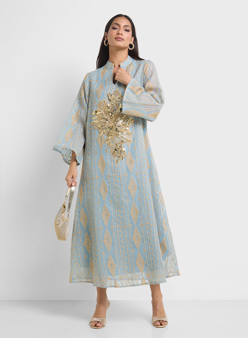 Khizana Embroidered Jalabiya  - Image 4