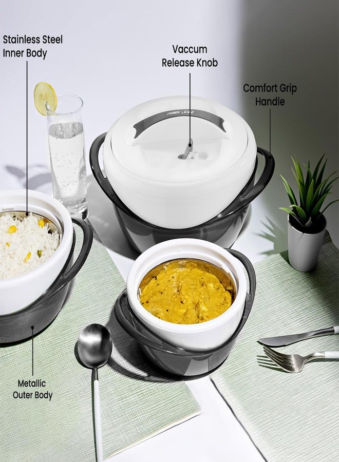 Pinnacle Thermoware Large Insulated Casserole Dish with Lid 3.6 qt. Elegant Hot Pot Food Warmer/Cooler -Thermal Soup/Salad Serving Bowl Stainless Steel Hot Food Container-Best Gift Set for Moms - Image 3
