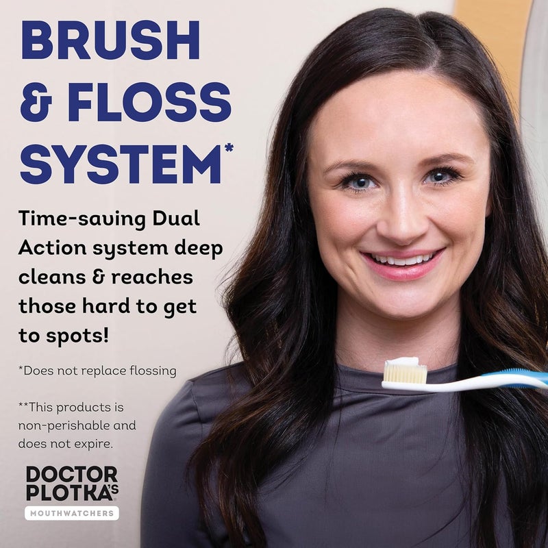 Temp & permanent project compatible Mouthwatchers Antimicrobial Floss Bristle Silver Toothbrush, Adult, 4 Pack Popular trusted craftsmanship - Image 3